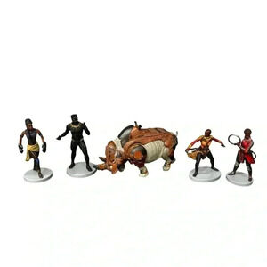 Walt Disney Store Black Panther 5 Figure Toy Lot